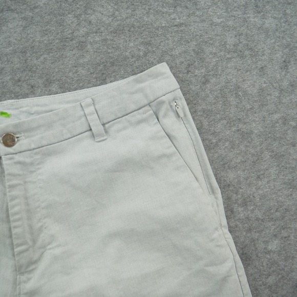 Lululemon Shorts Mens 33 Gray Flat Front Chinos Logo Active 9" - Picture 4 of 10